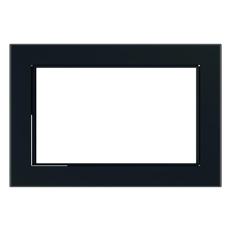 Рамка Stekker GFR00-7012-05, 2-местная (без перемычки), стекло, серия Катрин, черный