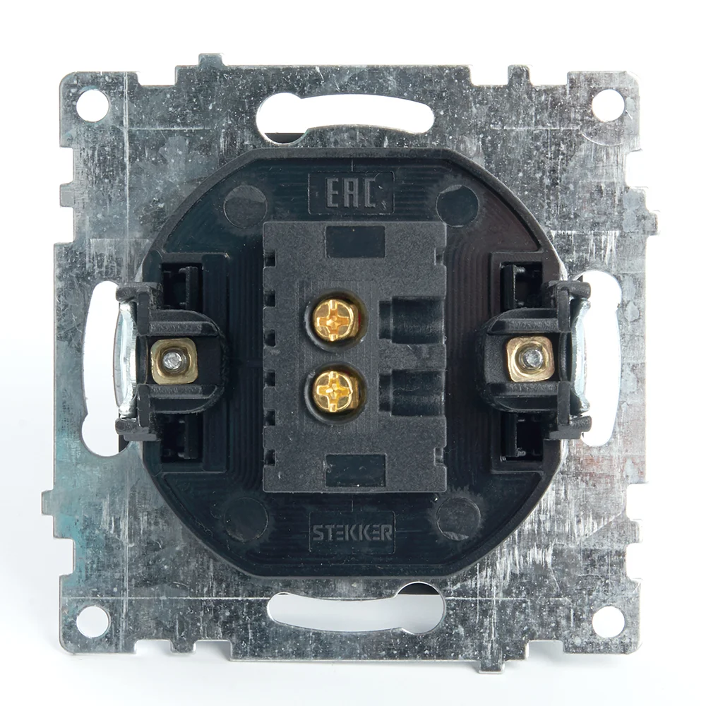 Розетка Stekker GLS10-7115-05, 2-местная USB (механизм), 250В, 2,1А, серия Катрин, черный