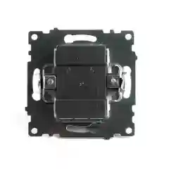 Выключатель Stekker GLS10-7104-08, 2-клавишный (механизм), 250В, 10А, серия Катрин, золото