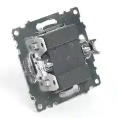 Выключатель Stekker GLS10-7102-04, Катрин, 2-клавишный, c индикатором, 250В, 10А, шоколад