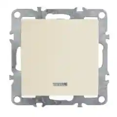 Выключатель Stekker PSW10-9101-02, Эрна, 1-клавишный, c индикатором, слоновая кость