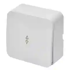 Переключатель Stekker MSW10-12-01, София, 1-клавишный, 250В, 10А, IP20, белый