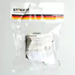 Розетка Stekker PST16-9111-03, 1-местная (механизм) с USB, черная