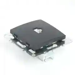 Розетка компьютерная, 1-местная Stekker, PST00-9107-03, RJ-45 механизм, серия Эрна, черный