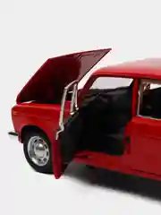 Красный машинка металлическая 1:24 ВАЗ-2106 Жигули 2413B, 21 см., инерционная, звук, свет