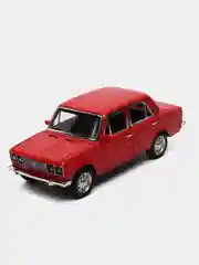 Красный машинка металлическая 1:24 ВАЗ-2106 Жигули 2413B, 21 см., инерционная, звук, свет