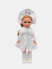 Кукла Новогодняя Эля Снегурочка, 30 см. Подарок на Новый год и Рождество. Россия