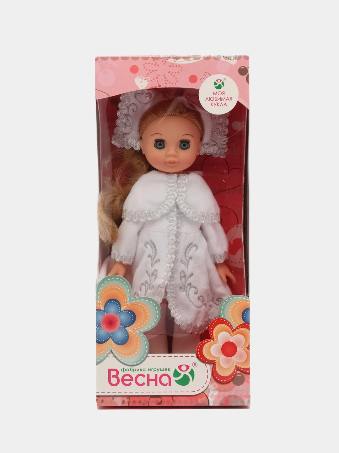 Кукла Новогодняя Эля Снегурочка, 30 см. Подарок на Новый год и Рождество. Россия