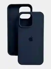 Темно-синий чехол силиконовый для iPhone (Айфон) 11, 12, 13, 14, 15, XR, XS, X, XR, Mini, Plus, Pro Max