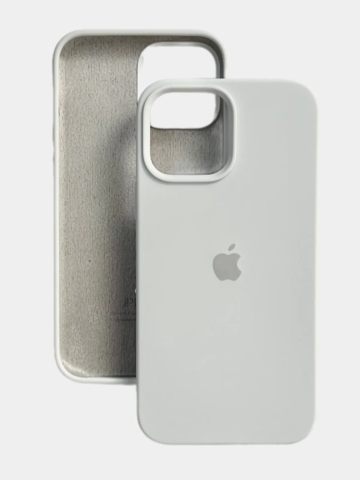 Белый чехол силиконовый для iPhone (Айфон) 11, 12, 13, 14, 15, XR, XS, X, XR, Mini, Plus, Pro Max