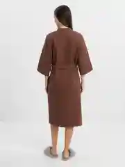 Шоколадный халат вафельный, унисекс
