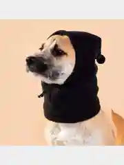 Шапка для собак и кошек флисовая, с помпоном