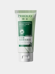 Очищающая пенка Zhiduo с хлорофиллом и аминокислотами 100 гр