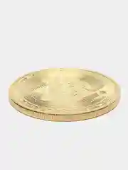Золотистый хаки сувенирная монета Биткоин
