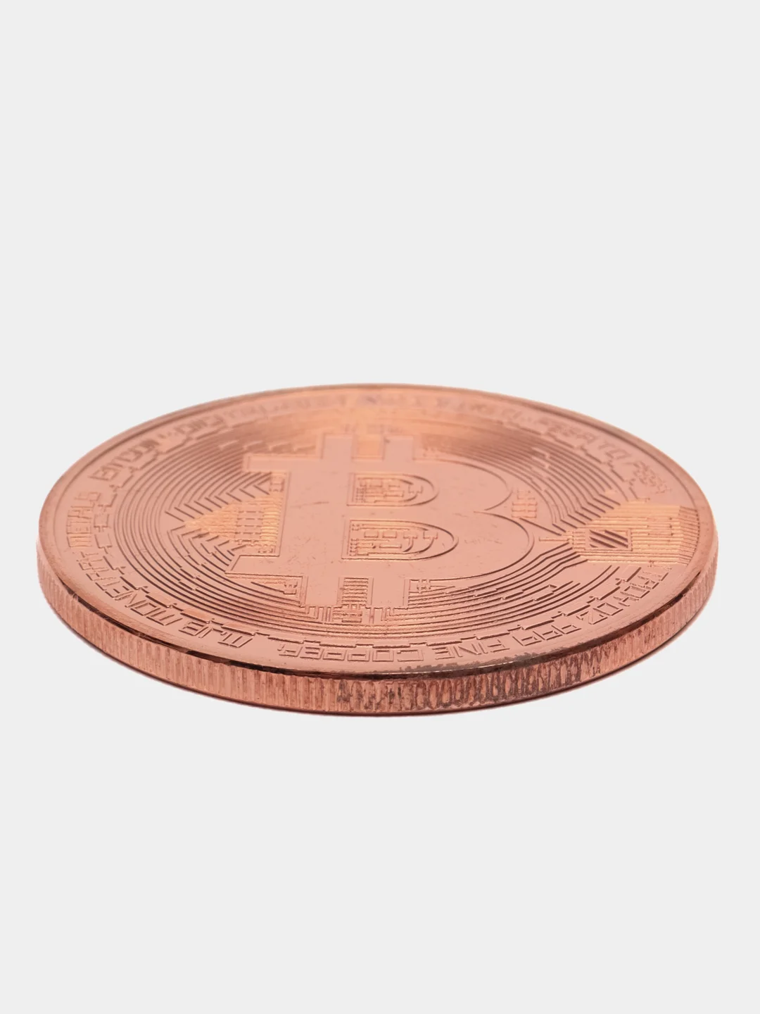 Медный сувенирная монета Биткоин