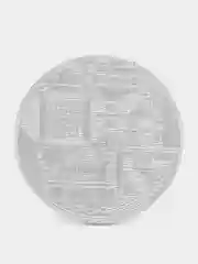 Серый металлик сувенирная монета Биткоин