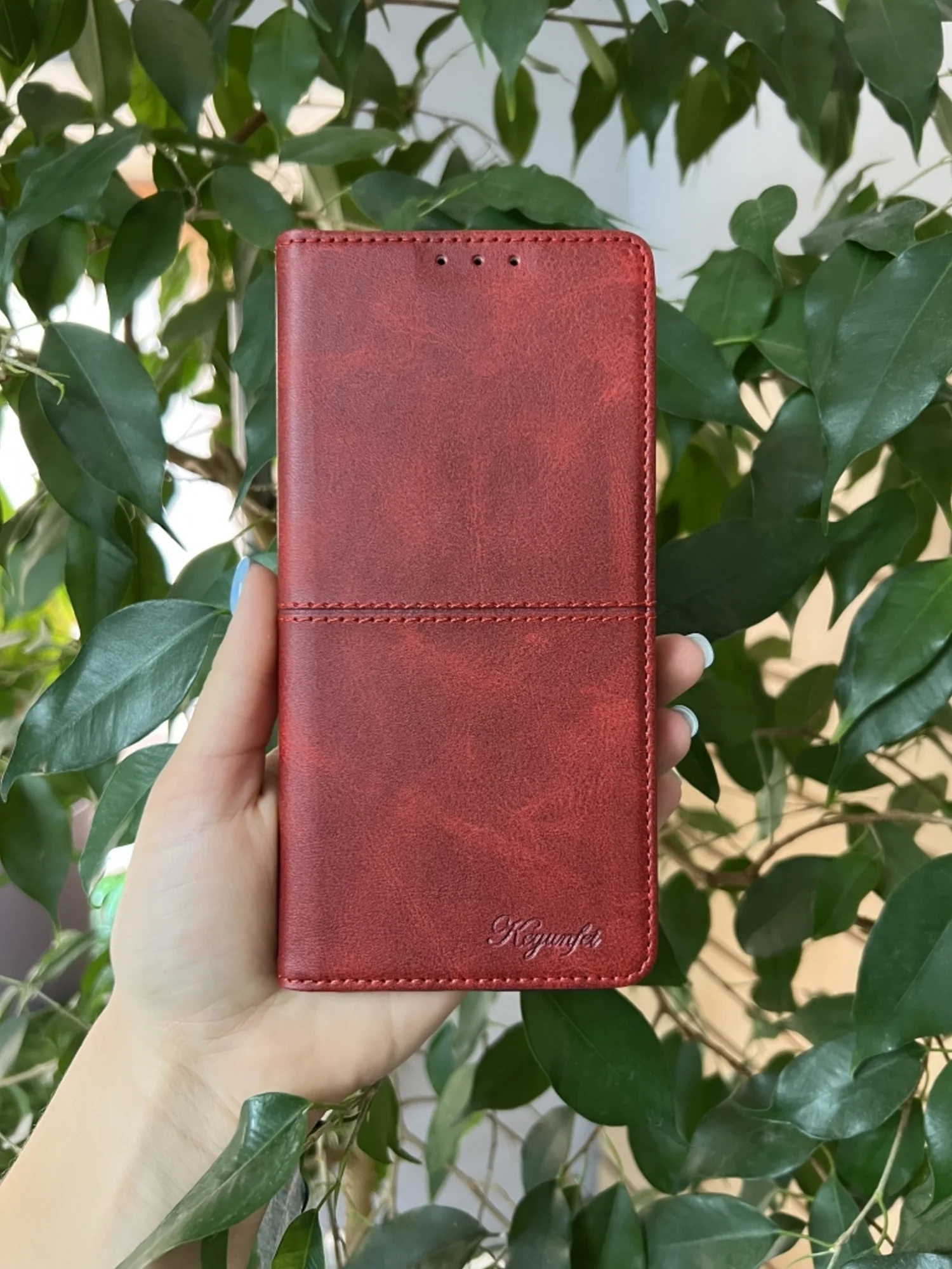 Красный чехол книжка elitcase для Realme C51 и Realme C53 и Realme Note 50