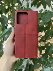Красный чехол книжка elitcase для Realme C51 и Realme C53 и Realme Note 50