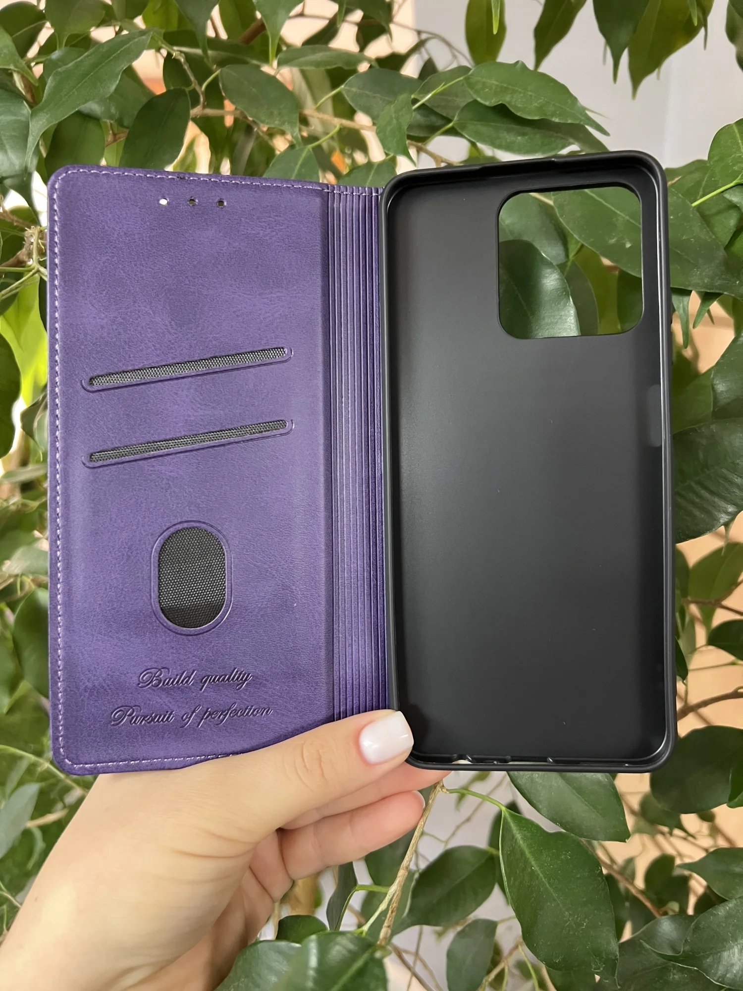 Фиолетовый чехол книжка elitcase для Realme C51 и Realme C53 и Realme Note 50