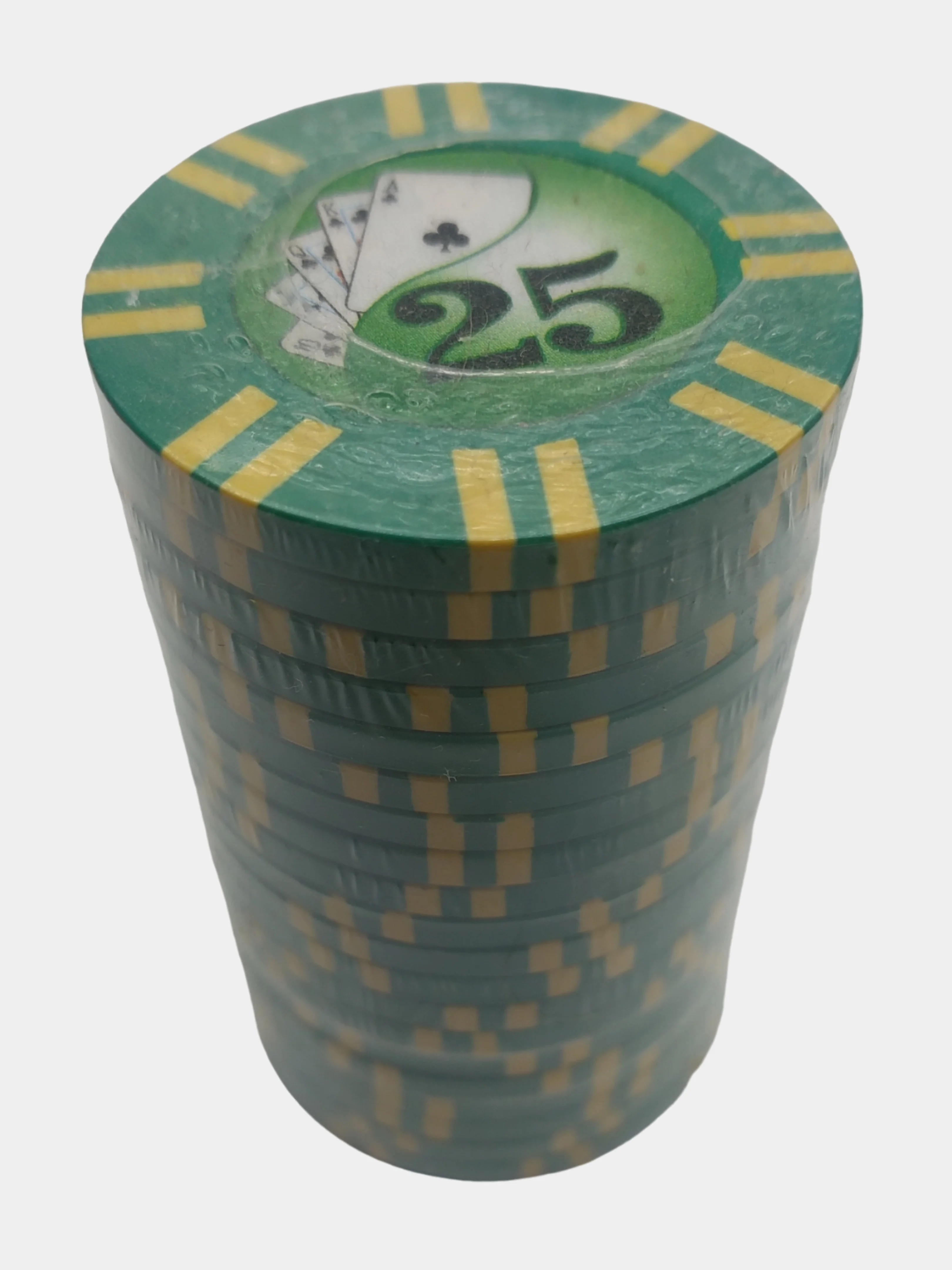 Зеленый покерные фишки Royal Flush 20 штук, 9,5 грамм