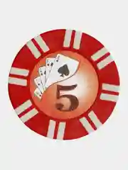 Красный покерные фишки Royal Flush 20 штук, 9,5 грамм