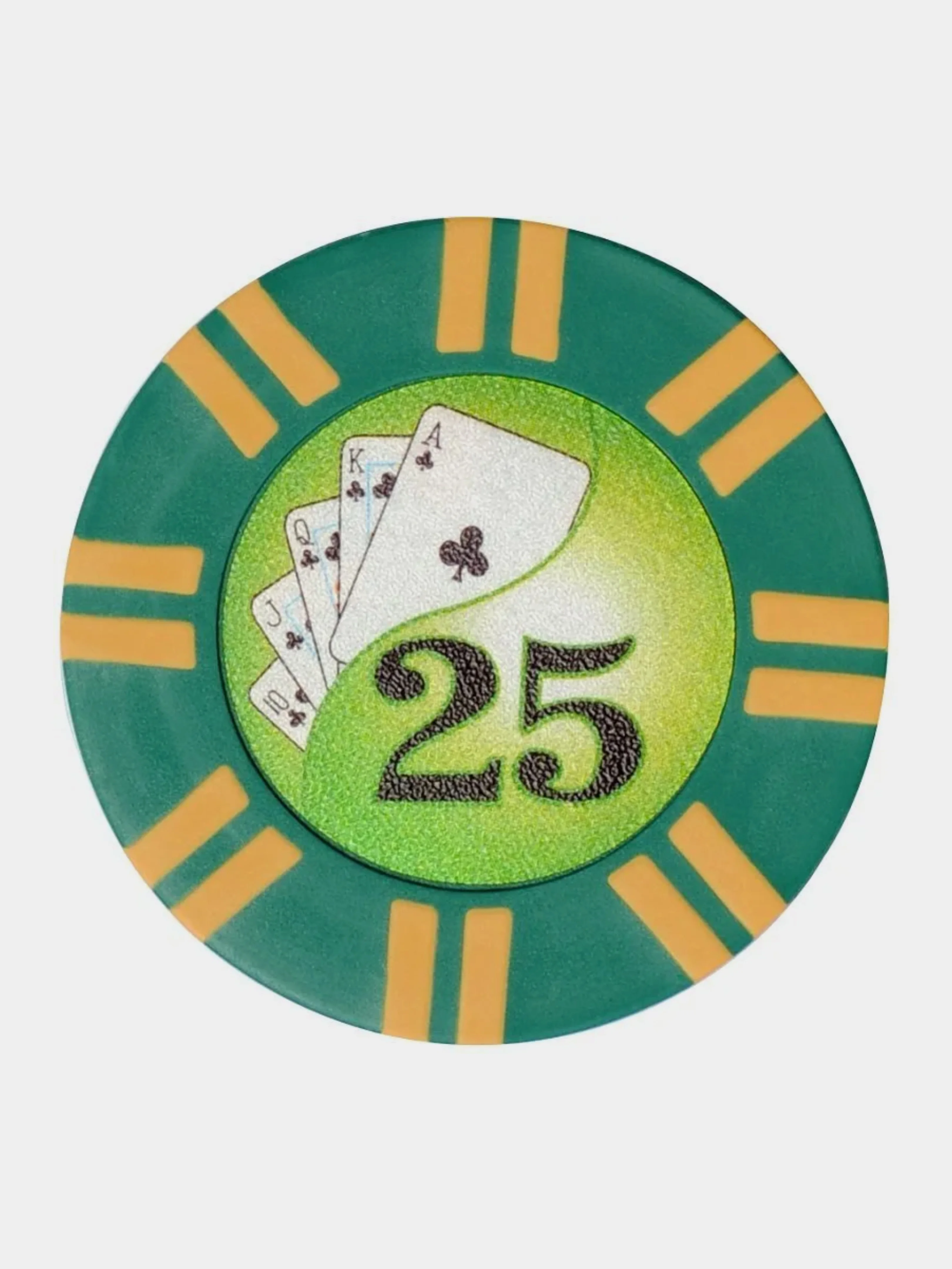 Зеленый покерные фишки Royal Flush 20 штук, 9,5 грамм