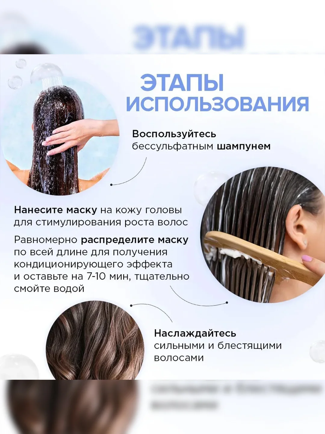 Шампунь SYNERGETIC Глубокое очищение и тонизирование для роста волос, 250 мл
