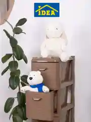 Бежевый комод узкий РОТАНГ IDEA (4 секции)