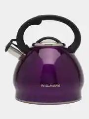 Фиолетовый чайник со свистком 3,5 л WILLMARK WTK-4221SS