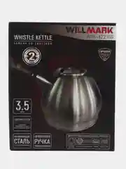 Красный чайник со свистком 3,5 л WILLMARK WTK-4221SS
