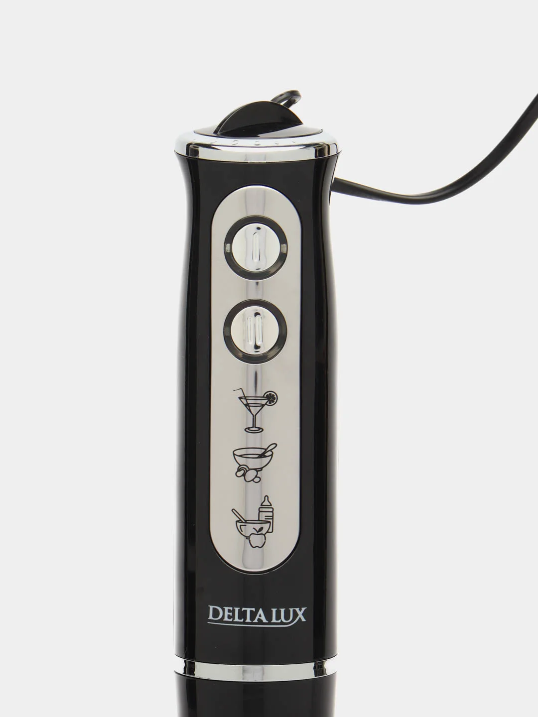 Черный блендер DELTA LUX DL-7039B, 800 Вт, с чашей погружной