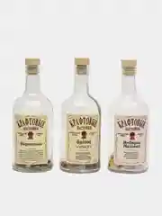 Голубой подарочный набор на день рождение папе, подарок мужчине, 3 бутылки