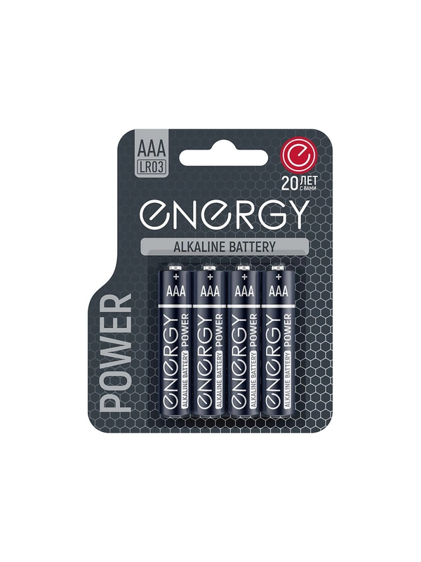 Батарейка алкалиновая Energy Power LR03/4B (ААА)