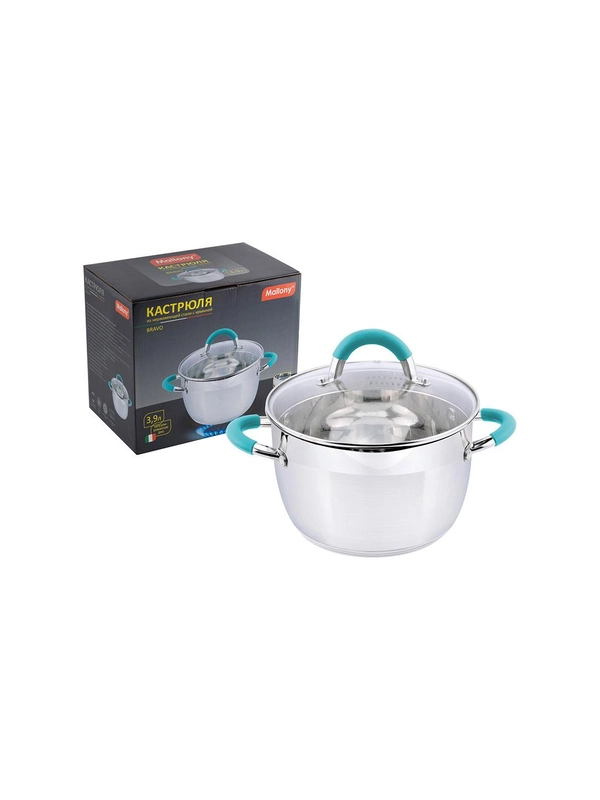 Кастрюля с крышкой Mallony Bravo 3,9 л