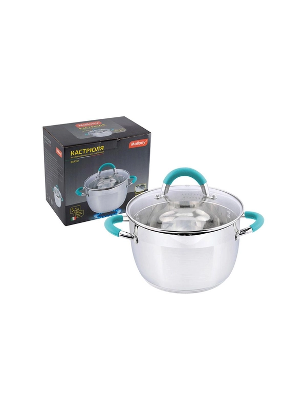 Кастрюля с крышкой Mallony Bravo 5,1 л