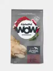 АльфаПет WOW 3кг c говядиной и сердцем д/взр. собак крупных пород (652109)