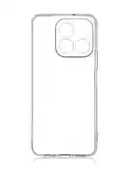 Прозрачный чехол для Honor X6b силиконовый ROSCO прозрачный с бортиком, защитой камер и от прилипания