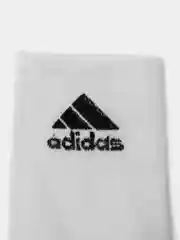 Белый носки белые мужские средней длины с вышитым принтом Адидас (Adidas), набор из 5 пар,хлопок