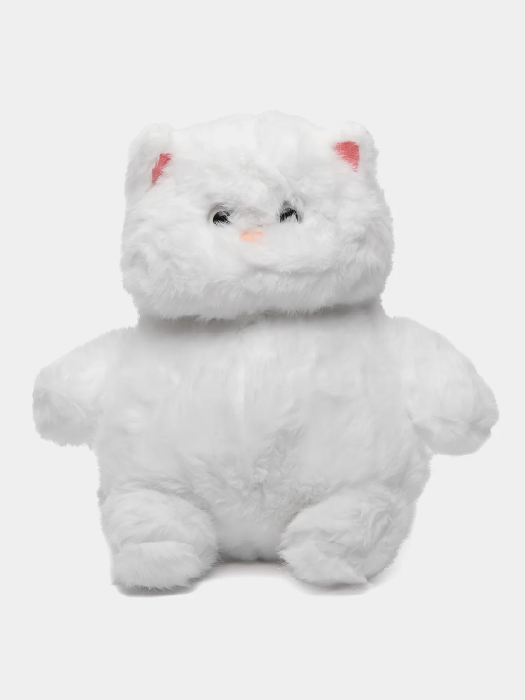 Белый мягкая игрушка кот, котик антистресс