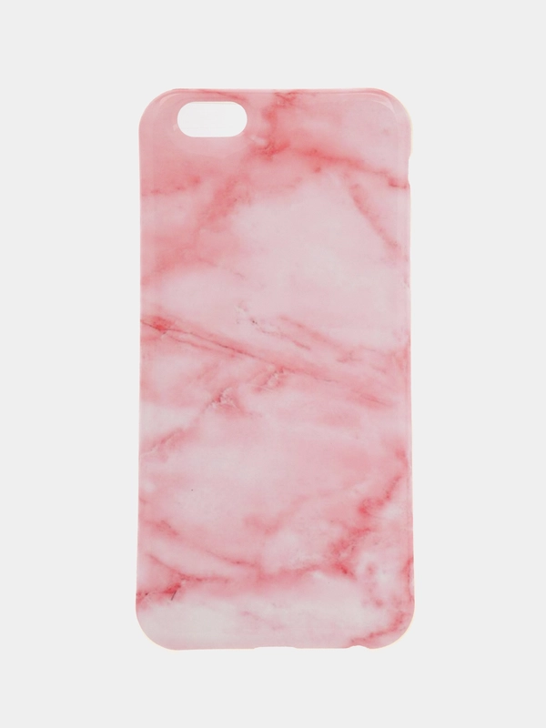 Розовый мраморный чехол для iPhone 6 / 6s