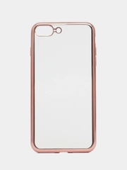 Прозрачно-розовый чехол для iPhone 7 plus / 8 плюс