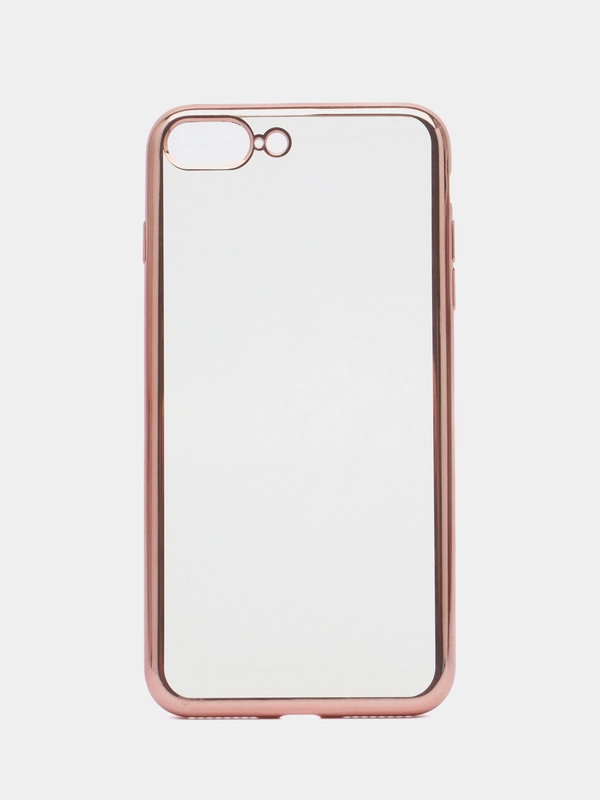 Прозрачно-розовый чехол для iPhone 7 plus / 8 плюс