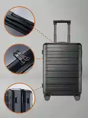 Черный чемодан Xiaomi 90 Points Seven Bar Suitcase 20"