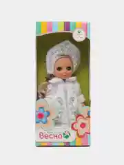 Кукла Весна Новогодняя Ася Снегурочка, 26 см. Подарок на Новый год и Рождество. Россия