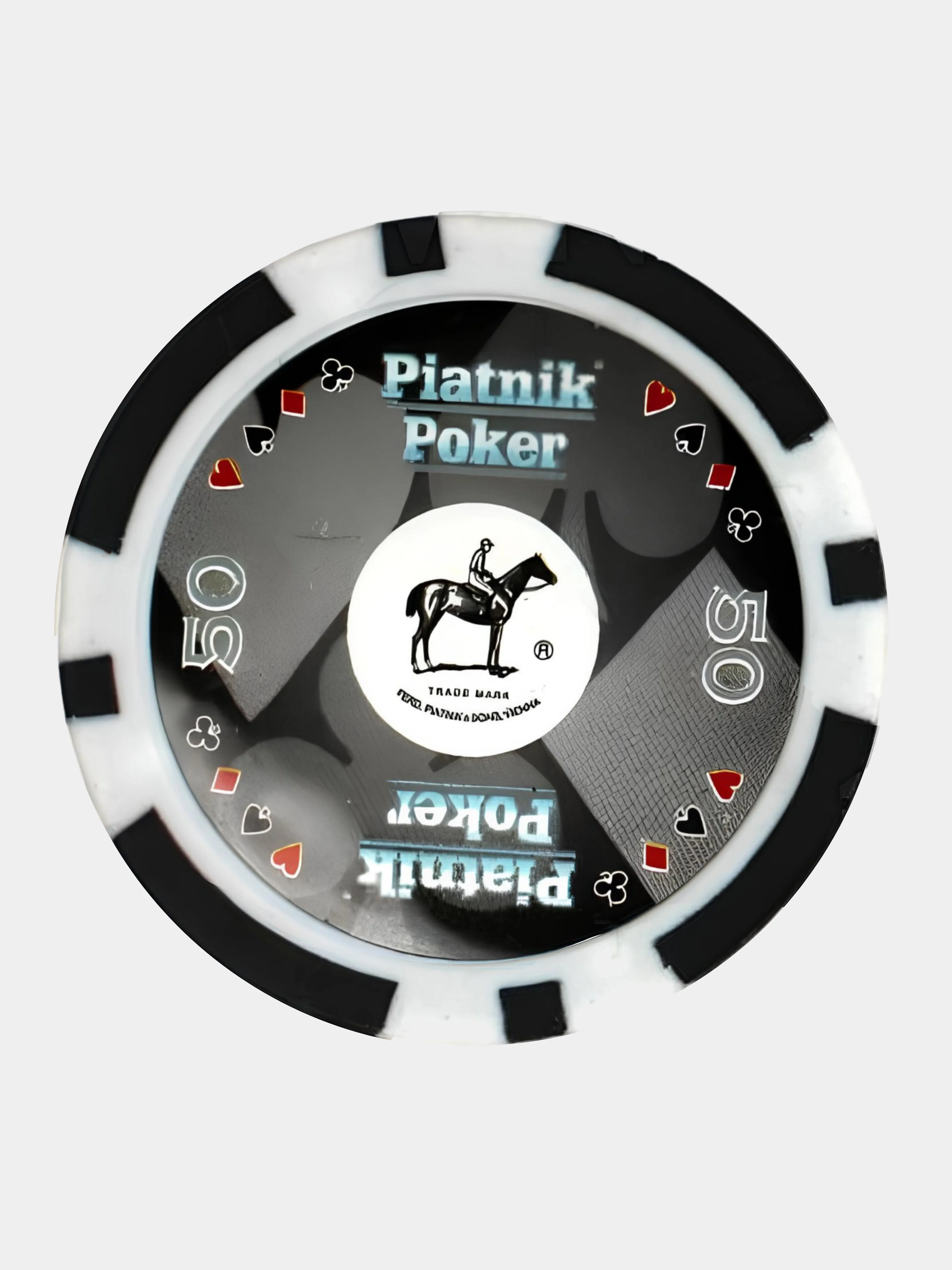 Черный покерные фишки Piatnik 25 штук, 14 грамм