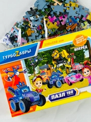 Пазл Турбозавры 160 игрушка трансформер машина динозавр