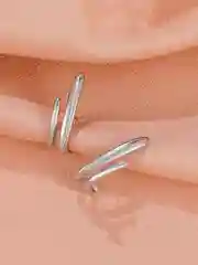 Серебряный женские серьги - капли