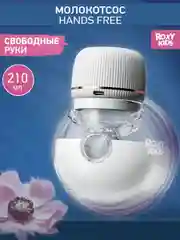 Белый молокоотсос электрический  носимый, под бюстгальтер