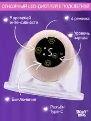 Розовый молокоотсос электрический  носимый, под бюстгальтер