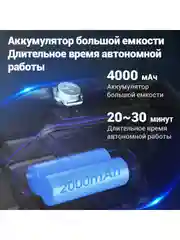 Белый автомобильный пылесос KaringBee HL-107 / LT-113C, пылесос для машины, автопылесос
